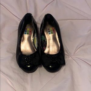 Toddler black high heels